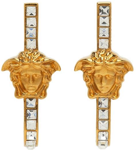 versace earrings gold.